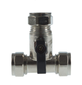 Isolating Valve Tee 15mm