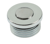 1/2inch Polished Chrome Rad Plug & Plastic Cap