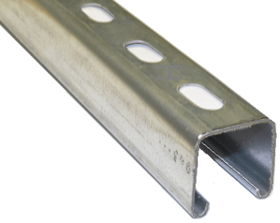 Standard 41 x 41, 2.5mm PG Slotted Channel - 1Mtr