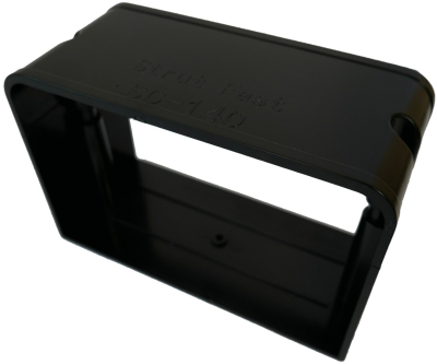 80mm Trunking Coupling BLACK