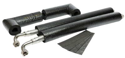 PVC Coated Angle Flexi Hoses 750mm - 28mm x 1.1/4Inch Fem (Pr)