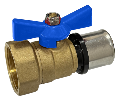 16mm x 1/2Inch MLCP Butterfly Valve BLUE
