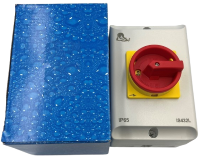 32A 4 Pole Rotary Switch, Large Enclosure