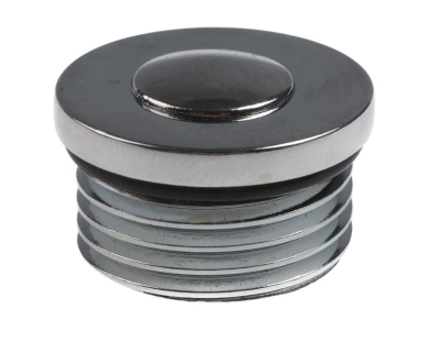 1/2" Polished Chrome Rad Vent & Plastic Cap