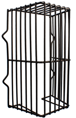 Discharge/Overflow Terminal Guard, Brown Plastic Coated 210 x 115 x 90mm