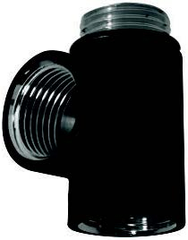 Dual Fuel Tee Piece Black