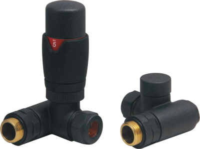 Dual Fuel Corner TRV pack, Anthracite