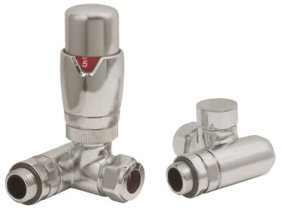 Dual Fuel Corner TRV pack, Brushed Nickel