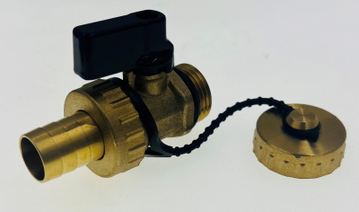 1/2" Water Drain Valve W/ Hose Tail