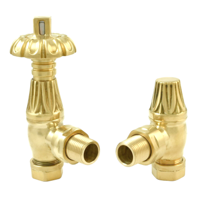 Westminster Angled TRV pack, Polished Brass