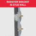 Bullfix Designer Radiator Adaptor Bracket Antracite